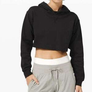 lululemon athletica Black Cropped Hoodie